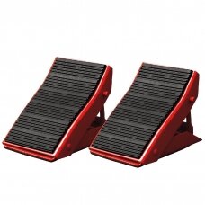 Safety wheel chocks with rubber mat 2pcs
