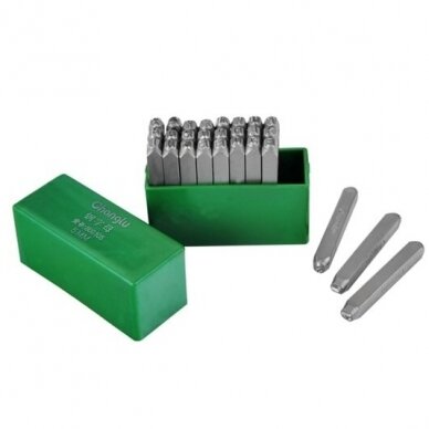 Zestaw stempli literowych 4mm 26szt. Zestaw stempli literowych 4mm 26szt.