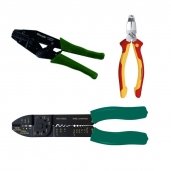 Wire stripper and crimping pliers
