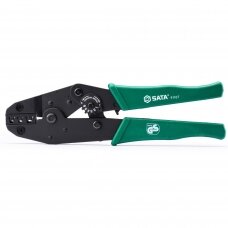 Ratchet crimping pliers for non-insulated terminals