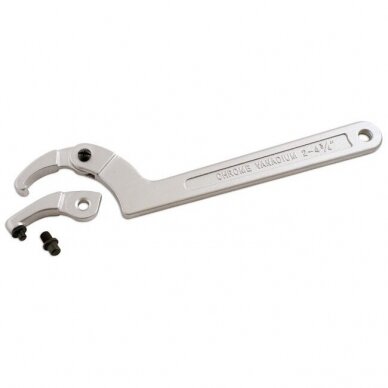 Adjustable hook & pin wrench set (19-120mm) 1