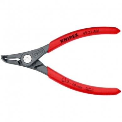 Precyzyjne szczypce segera. Zewnętrzne. Wygięte 130mm (Ø3-10mm) KNIPEX