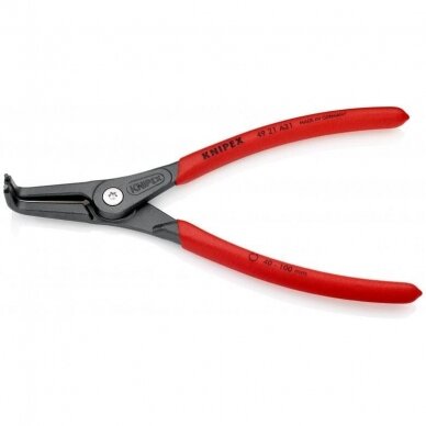 Precyzyjne szczypce segera. Zewnętrzne. Wygięte 210mm (0-100mm) KNIPEX 2