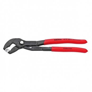 Spring hose clamp pliers with locking KNIPEX