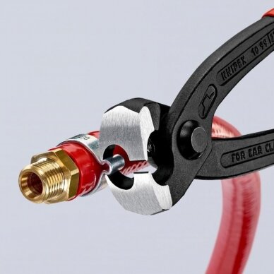 Ear clamp pliers with side jaw 220mm 8