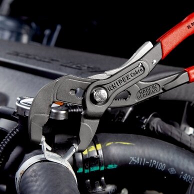 Szczypce do zacisków sprężynowych 250 mm KNIPEX, z mechanizmem blokującym i zatrzymującym 9 Szczypce do zacisków sprężynowych 250 mm KNIPEX, z mechanizmem blokującym i zatrzymującym 9