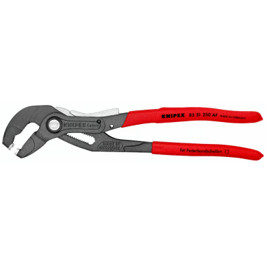 Szczypce do zacisków sprężynowych 250 mm KNIPEX, z mechanizmem blokującym i zatrzymującym 2