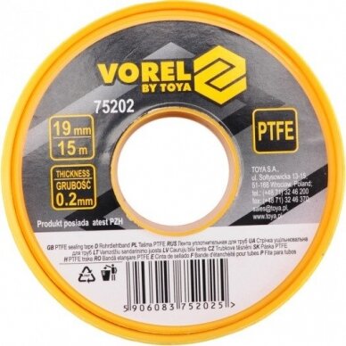 Taśma PTFE 19mm x 15m Taśma PTFE 19mm x 15m
