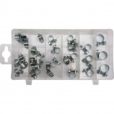 Twisted cable clamps set (30pcs)(6-16mm)