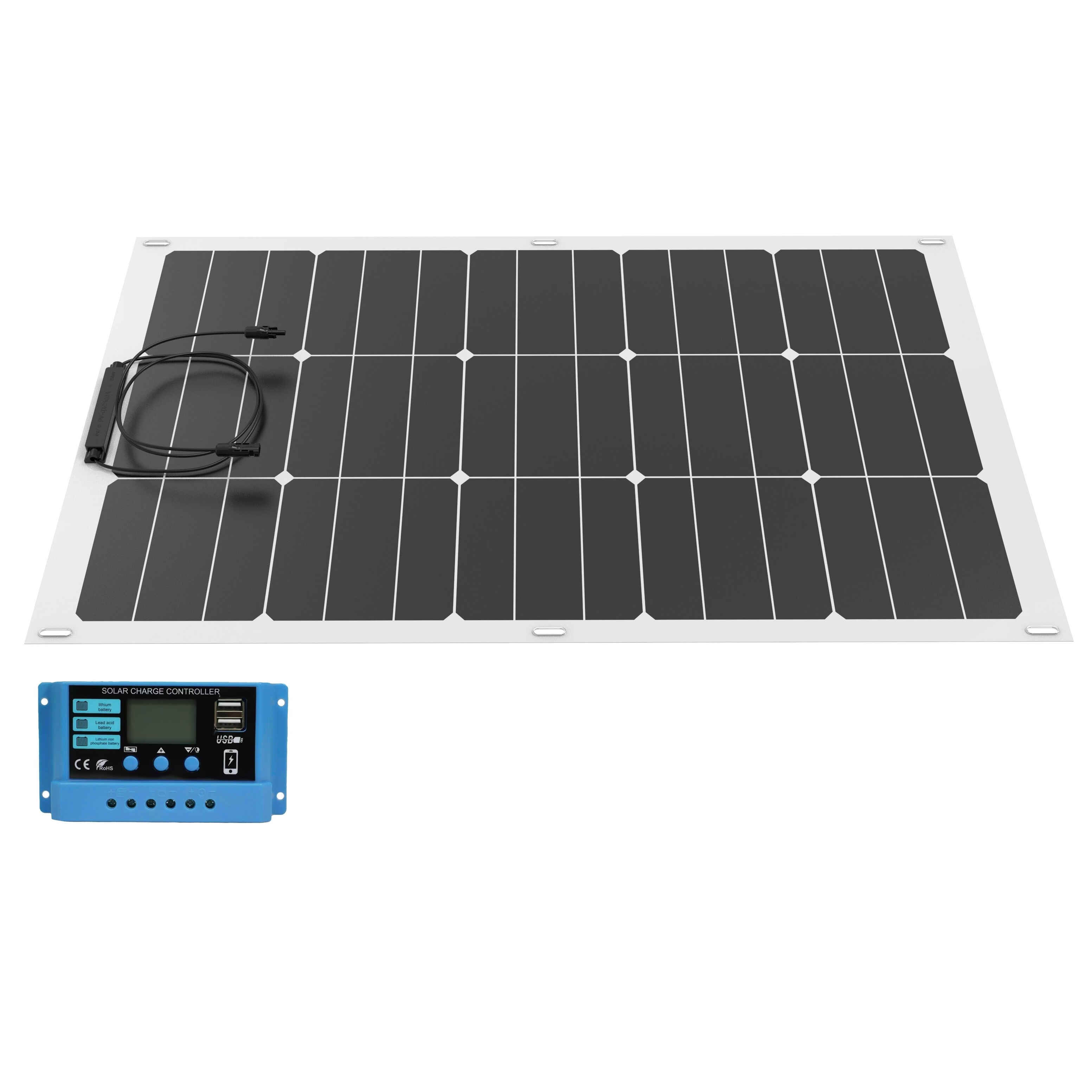 Saulės skydelis sunkvežimiui 220W, 24V su priedais