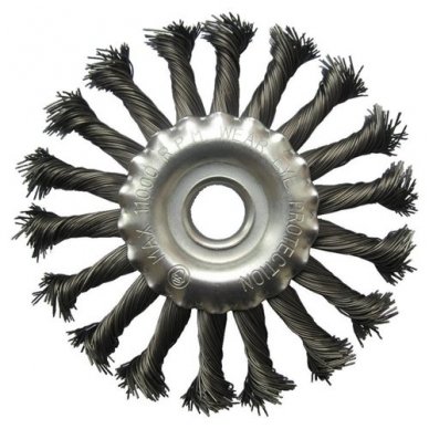 Twisted knot wheel brush  125 x 22.2mm