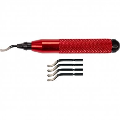 Deburring tool with 5 blades Deburring tool with 5 blades