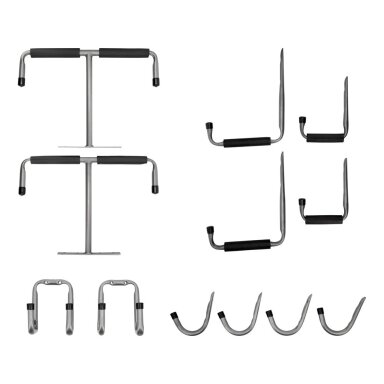 Garage hooks set 12pcs. Garage hooks set 12pcs.