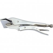 Level mouth jaw locking pliers