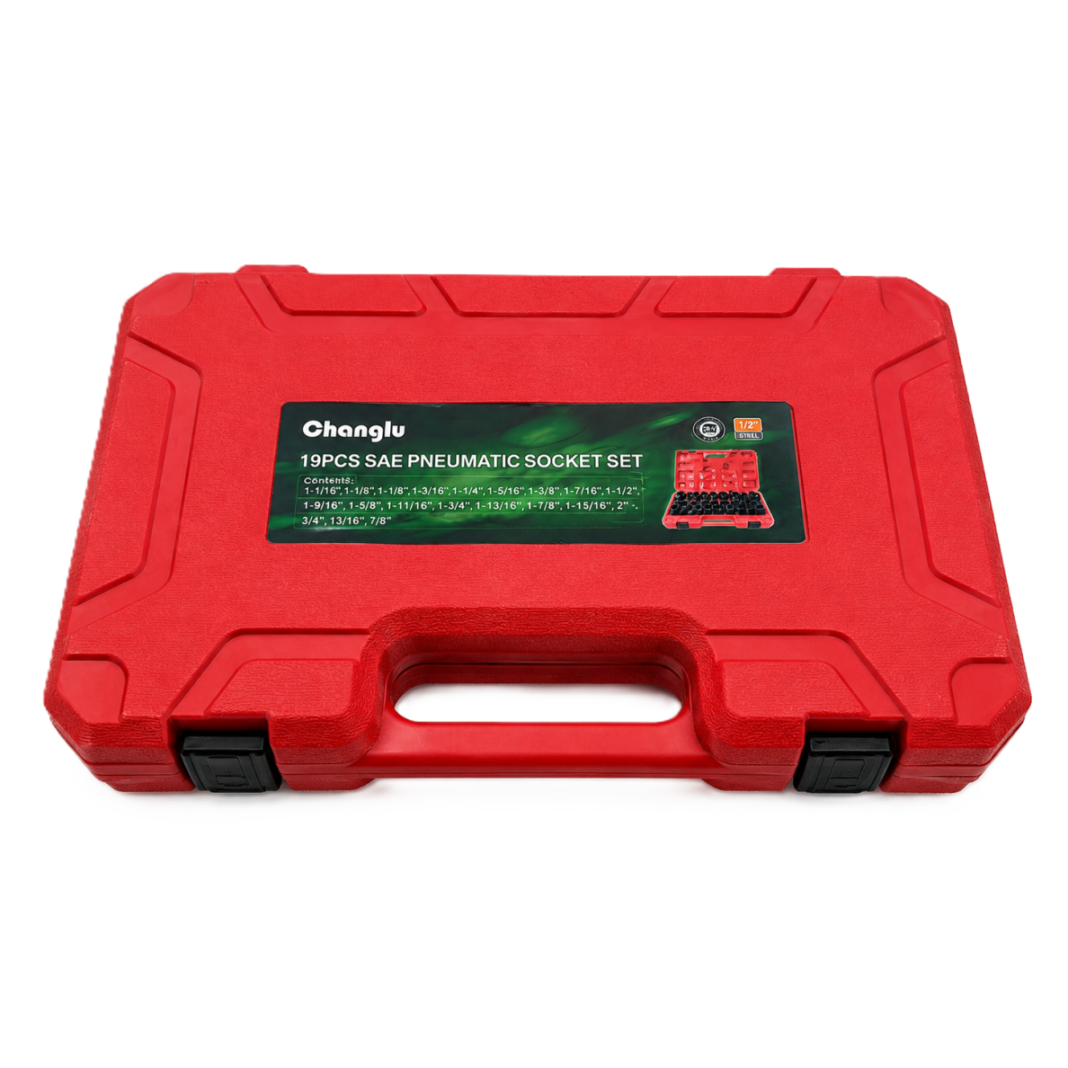Zestaw nasadek udarowych 19 szt. 1/2" Dr (3/8" - 1-1/2") (S.A.E.) 1 Zestaw nasadek udarowych 19 szt. 1/2" Dr (3/8" - 1-1/2") (S.A.E.) 1