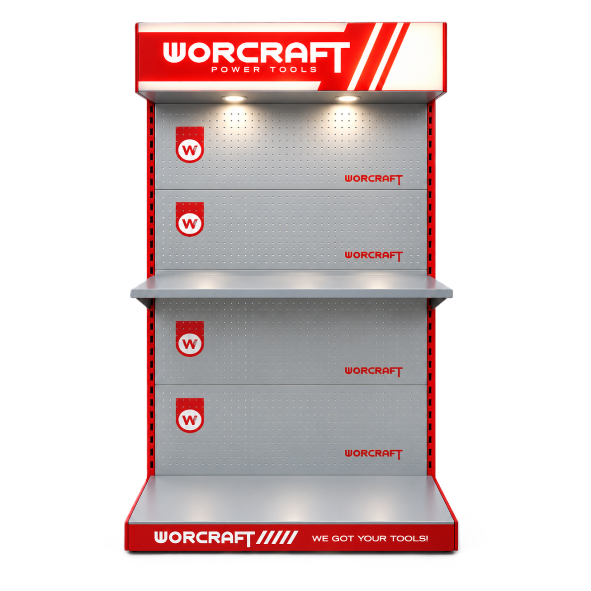 Display shelf with LED WORCRAFT