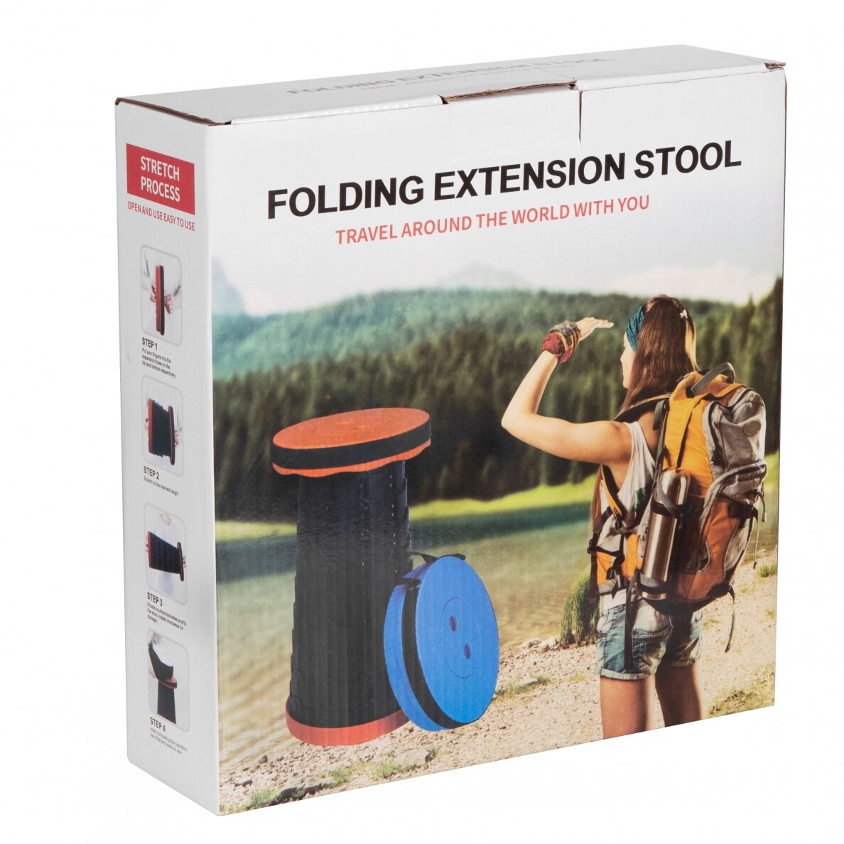 Foldable camping stool (plastic) 200kg 2