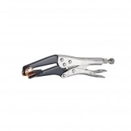 Plugweld pliers with copper pad