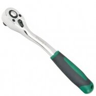 Grzechotka 3/8" z szybkozłączką, wygięta, L=160mm, 72 zęby Grzechotka 3/8" z szybkozłączką, wygięta, L=160mm, 72 zęby