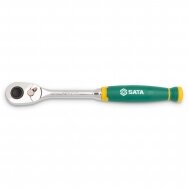 Grzechotka 1/4" z szybkim zwalnianiem, uchwyt z poduszką 72 zęby Grzechotka 1/4" z szybkim zwalnianiem, uchwyt z poduszką 72 zęby