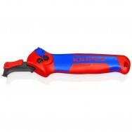 Nóż do ściągania izolacji z prowadnicą i grzechotką KNIPEX