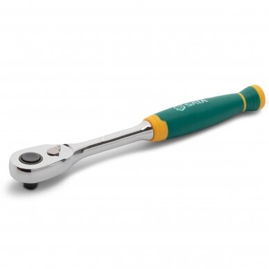 1/4" Dr. Quick-release ratchet, cushion grip 72 teeth 1