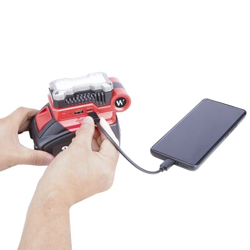 Li-ion Cordless COB(5W) light-USB adapter 20V 4 Li-ion Cordless COB(5W) light-USB adapter 20V 4