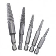 Zestaw wykrętaków 6 szt. (grube) 1/4" HEX Zestaw wykrętaków 6 szt. (grube) 1/4" HEX