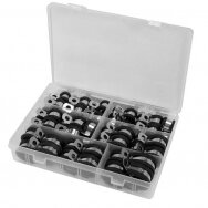 Zaciski z gumą zestaw 52 szt. (6-19mm)
