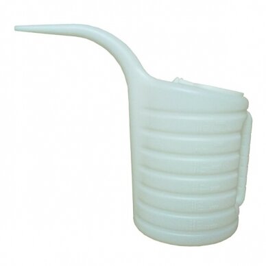 Oil jug with long neck