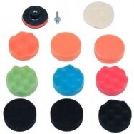 Zestaw do detailingu/szlifowania samochodowego 80mm, M10, 12 szt. Zestaw do detailingu/szlifowania samochodowego 80mm, M10, 12 szt.