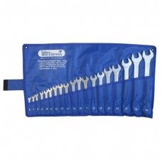 Combination ring and open end spanner set 19pcs. (6-32)