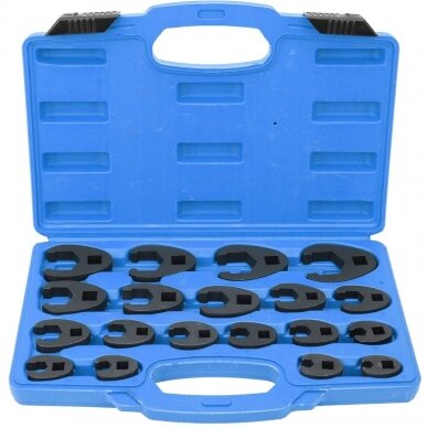 3/8" + 1/2" Dr. Crowfoot wrench set 8 - 32mm