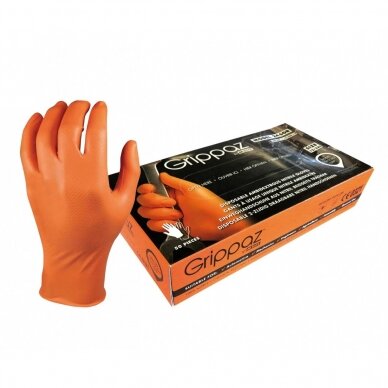 Disposable nitrile gloves Grippaz M-Safe 246OR