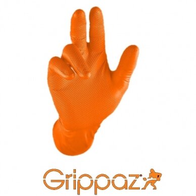Disposable nitrile gloves Grippaz M-Safe 246OR 1