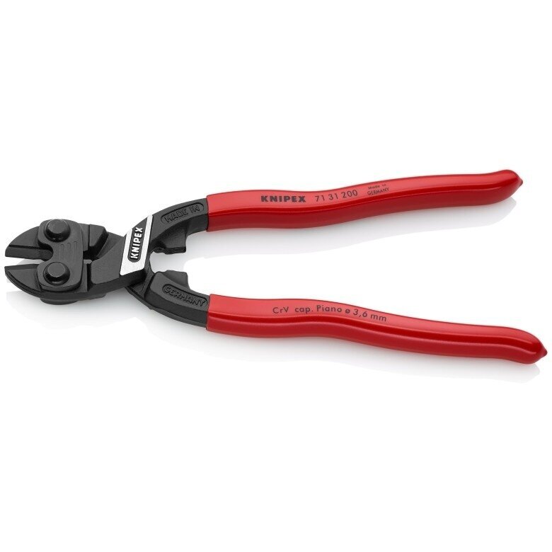 Vielos kirpimo žirklės 200mm KNIPEX CoBolt 2 Vielos kirpimo žirklės 200mm KNIPEX CoBolt 2