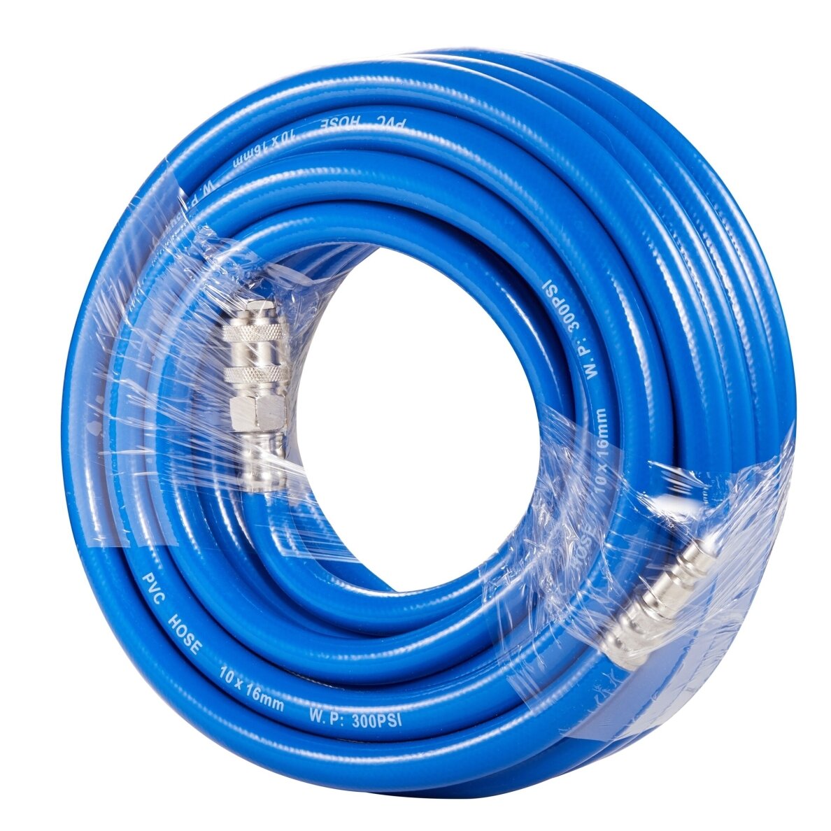 PVC air hose with quick couplers Ø10 x 16mm 3 PVC air hose with quick couplers Ø10 x 16mm 3