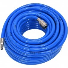 Rubber air hose with quick couplers PVC  (Ø10x14mm), 10m