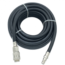 Rubber air hose with quick couplers