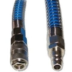 Air recoil hose PU with quick couplers Ø5x8mm 1