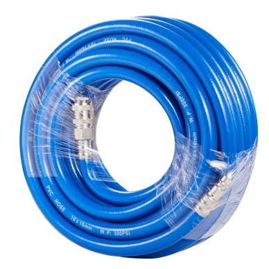 PVC air hose with quick couplers Ø10 x 16mm 3 PVC air hose with quick couplers Ø10 x 16mm 3