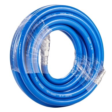 PVC air hose with quick couplers Ø10 x 16mm 1 PVC air hose with quick couplers Ø10 x 16mm 1