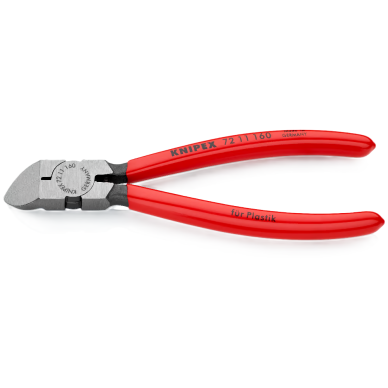Žnyplės plastikui 45° 160mm KNIPEX 2